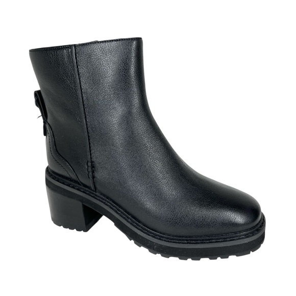 Cole Haan Women's Gillian Lug Sole Booties Black Leather Size 6B - Picture 1 of 10